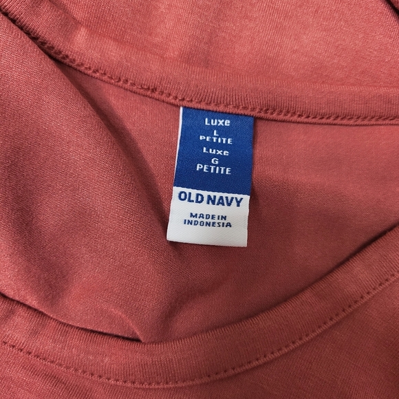 Old Navy Luxe Long Sleeve Top in Dusty Rose. Size Large Petite - Picture 4 of 10